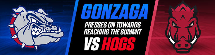 2022 Sweet Sixteen Gonzaga vs. Arkansas Betting Odds (03-24-2022)