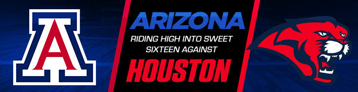 2022 Sweet Sixteen Houston Cougars vs. Arizona Wildcats Odds (03-24-22)