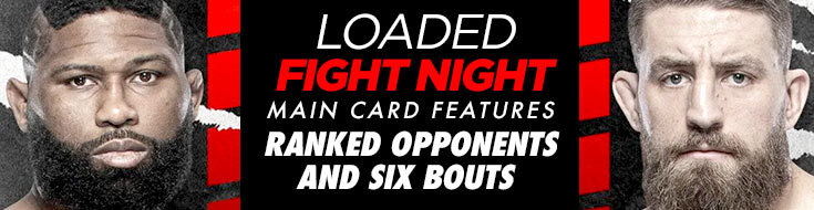 UFC Fight Night Blaydes vs. Daukaus Main Card Betting Odds (03-26-2022)