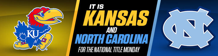 National Championship Game Odds North Carolina vs. Kansas (04-04-2022)