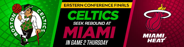 2022 NBA Playoffs Celtics vs. Heat Game 2 Betting Odds (05-19-2022)