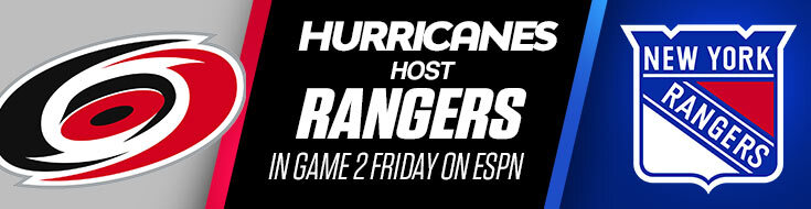 2022 Stanley Cup Playoffs Rangers vs. Hurricanes Game 2 Odds (05-20-2022)