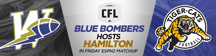 Hamilton Tiger-Cats vs. Winnipeg Blue Bombers CFL Odds (06-24-2022)