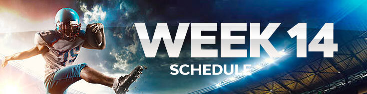 NFL Week 14 Schedule & Betting Odds at SBG