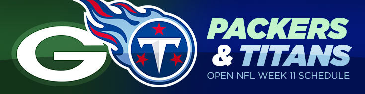Packers and Titans Open NFL Week 11 Schedule