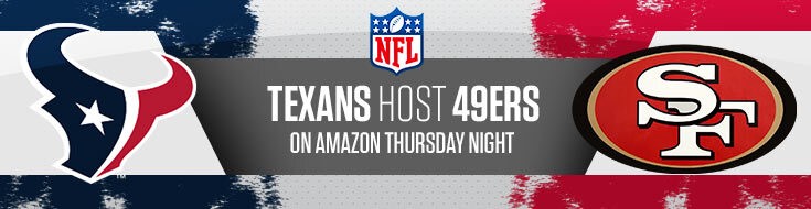 San Francisco 49ers vs. Houston Texans NFL Betting Odds (08-25-2022)