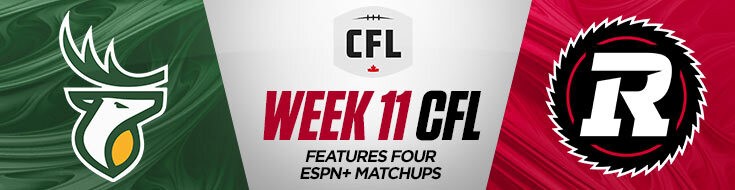 Week 11 CFL Features Four ESPN+ Matchups