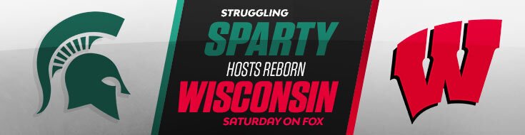 Wisconsin Badgers vs. Michigan State Spartans NCAAF Odds (10-15-2022)