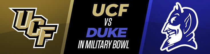 2022 Military Bowl UCF Knights vs. Duke Blue Devils Betting Odds (12-28-2022)