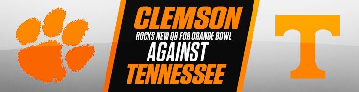 Clemson Tigers vs. Tennessee Volunteers Capital One Orange Bowl Odds (12-30-2022)