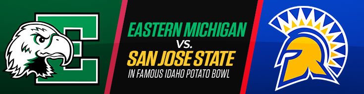 Famous Idaho Potato Bowl Eastern Michigan vs. San Jose State Odds (12-20-2022)