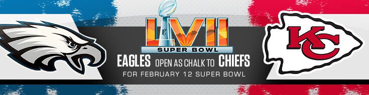 Philadelphia Eagles vs. Kansas City Chiefs Odds Super Bowl LVII (02-12-2023)