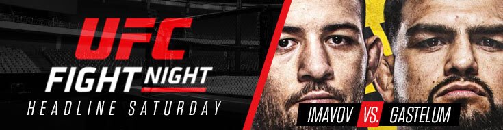 UFC Fight Night Imavov vs. Gastelum Main Card Betting Odds (01-14-2023)