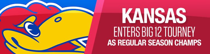 Kansas Jayhawks Enters Big 12 Tourney as Regular Season Champs