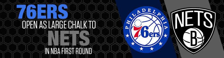 2023 NBA Playoffs First Round Series Nets vs. 76ers Game 1 Odds (04-15-2023)