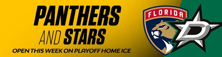2023 Stanley Cup Playoff Panthers & Stars Open This Week on Playoff Home Ice
