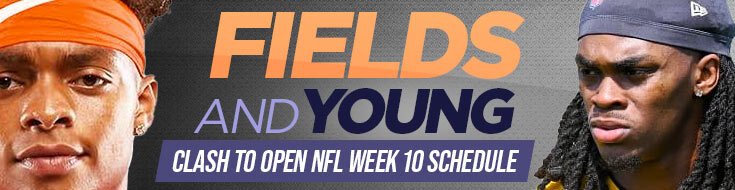 Fields and Young Clash to Open NFL Week 10 Schedule