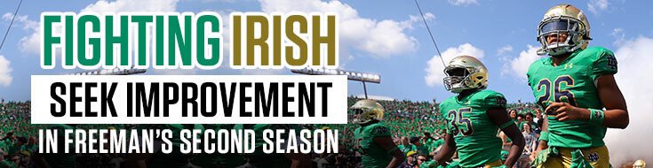 Fighting Irish Seek Improvement in Freeman’s Second Season