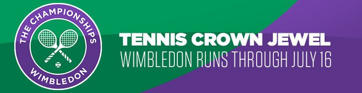 Tennis Crown Jewel Wimbledon Runs through July 16
