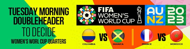 Tuesday Morning Doubleheader to Decide Women’s World Cup Quarters
