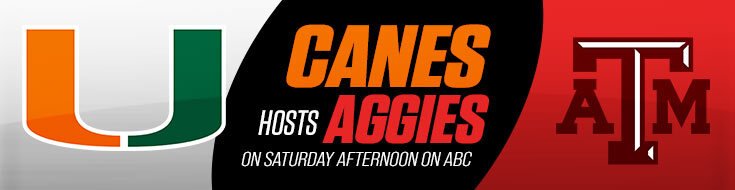 Texas A&M Aggies vs. Miami Hurricanes NCAA Football Betting Odds (09-09-2023)