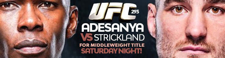 UFC 293 Adesanya vs. Strickland Middleweight Championship Betting Odds (09-09-2023)