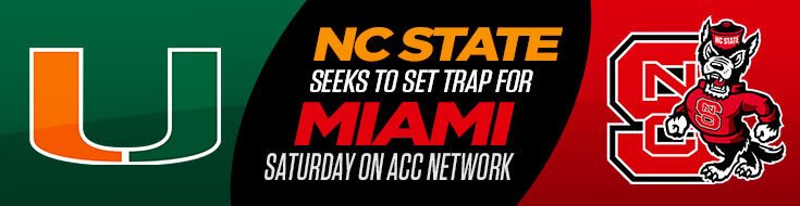 Miami Hurricanes vs. NC State Wolfpack College Football Odds (11-04-2023)