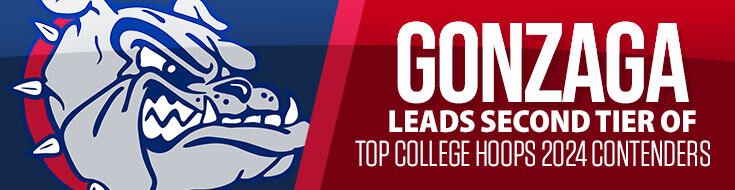 Gonzaga Leads Second Tier of Top College Hoops 2024 Contenders