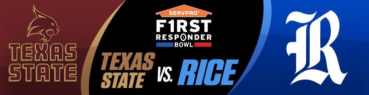 First Responder Bowl Texas State vs. Rice Owls Betting Lines & Preview (12-26-2023)
