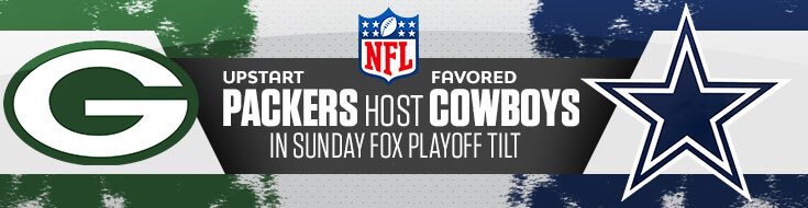 Green Bay Packers vs. Dallas Cowboys NFL Wild Card Playoff Odds (01-14-2024)