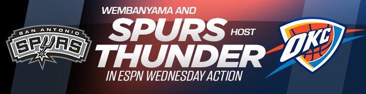 Oklahoma City Thunder vs. San Antonio Spurs NBA Betting Lines (01-24-2024)