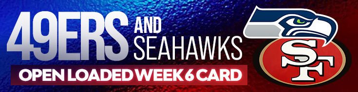 NFL 49ers and Seahawks Open Loaded Week 6 Card