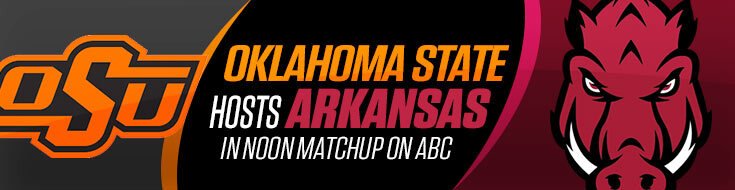 Arkansas Razorbacks vs. Oklahoma State Cowboys NCAAF Odds (09-07-2024)