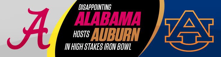Auburn Tigers vs. Alabama Crimson Tide College Football Betting Odds (11-30-2024)