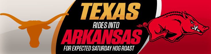 Texas Longhorns vs. Arkansas Razorbacks NCAAF Betting Lines (11-16-2024)