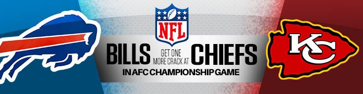 AFC Championship Game Buffalo Bills vs. Kansas City Chiefs Betting Lines (01-26-2025)