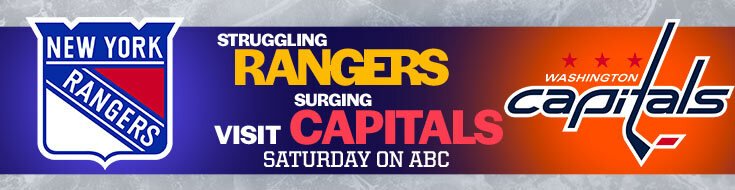 New York Rangers at Washington Capitals Betting Information, odds