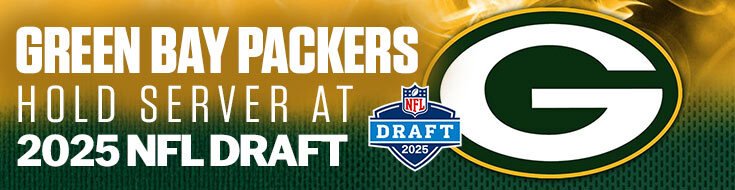 Green Bay Packers Hold Server at 2025 NFL Draft