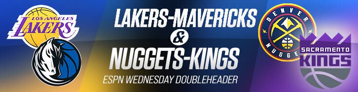 Lakers-Mavericks & Nuggets-Kings ESPN Wednesday Doubleheader (04-09-2025)