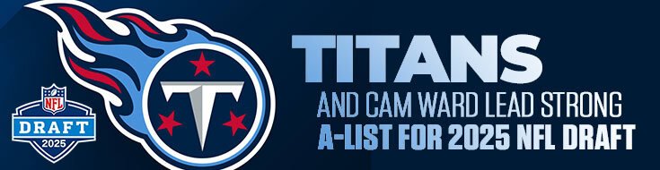 Titans and Cam Ward Lead Strong A-List for 2025 NFL Draft