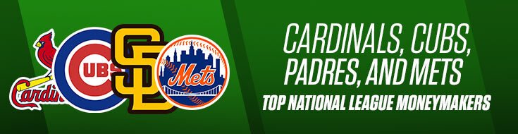 Cardinals, Cubs, Padres, and Mets Top National League Moneymakers