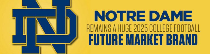Notre Dame Remains a Huge 2025 College Football Future Market Brand
