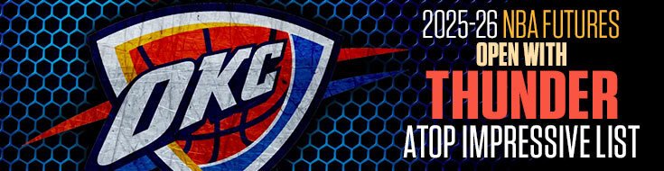 2025-26 NBA Futures Open with Thunder Atop Impressive List