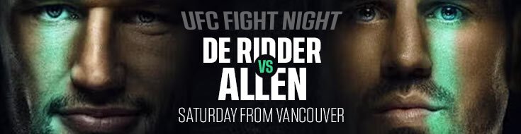 UFC Fight Night De Ridder vs. Allen Betting Odds, Picks & Preview (10-18-2025)