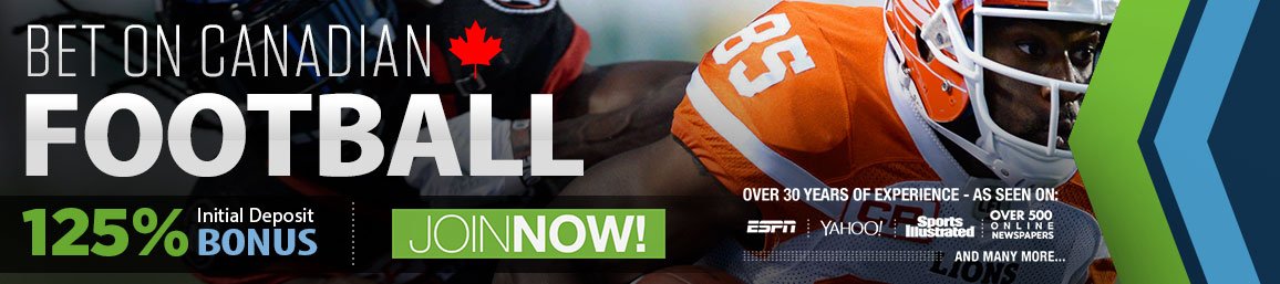 Bet on Canadian Football 125% Bonus