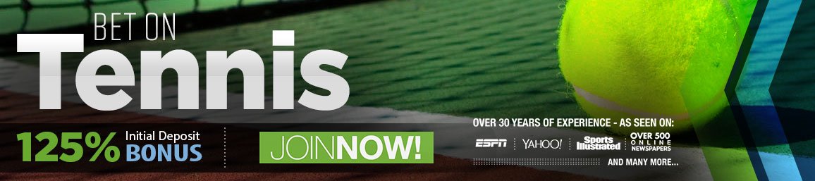 Bet on Tennis 125% Bonus