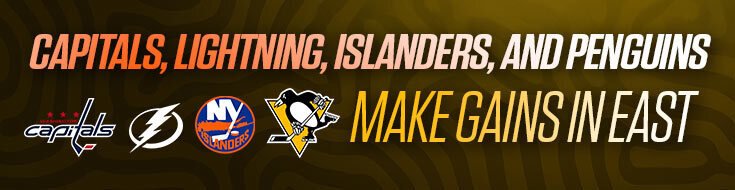 Capitals, Lightning, Islanders, and Penguins Make Gains in East