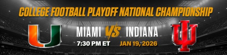 College Football Playoff National Championship Miami-FL vs. Indiana Betting Odds (01-19-2026)