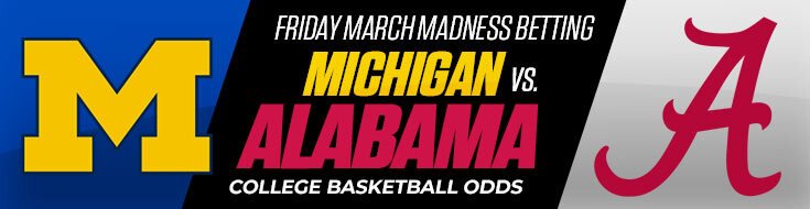 Alabama Crimson Tide vs. Michigan Wolverines Sweet 16 Betting Preview (03/27/2026)