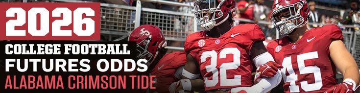 2026 College Football Futures Odds – Alabama Crimson Tide